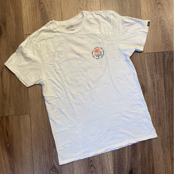 Vans Short Sleeve Tee Shirt White Medium - Picture 2 of 4